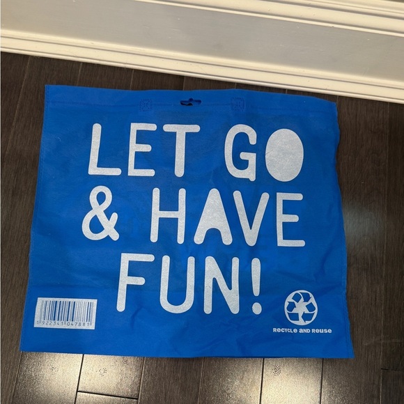 NWT Five Below Blue Reusable Tote Bag - Picture 2 of 3